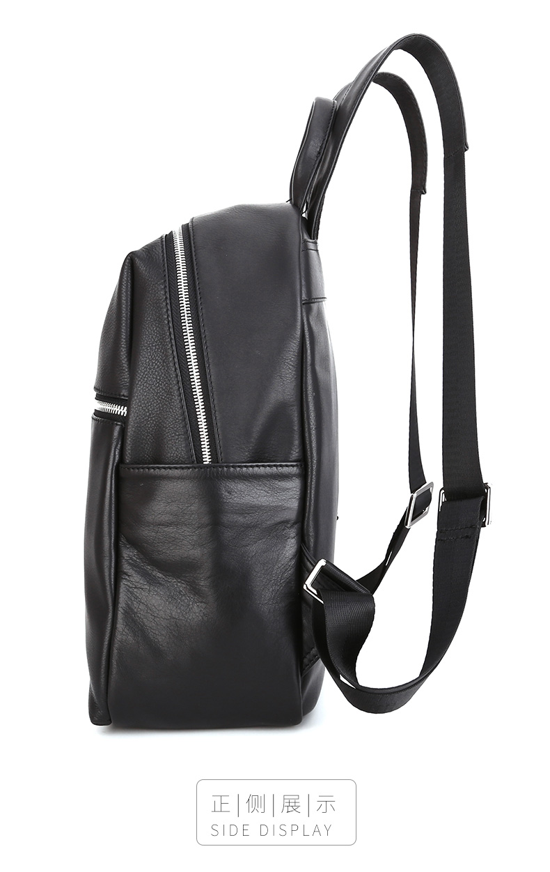 钢琴师真皮双肩包女2021新款软皮女士简约高档头层牛皮皮质背包大容量