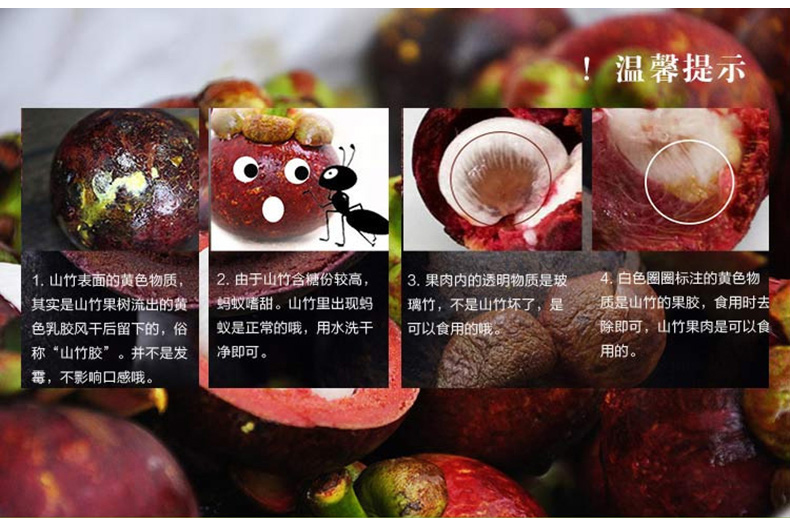 [西峡馆] 山竹 3斤中果 新鲜水果