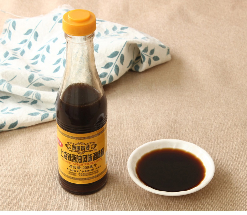 黄牌 上海辣酱油风味调味料 炸猪排调料 200ml/瓶 中华