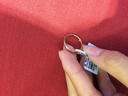 周百福结婚对戒钻戒18K金对戒玫瑰金情侣铂金戒指求婚订婚钻石戒指女 18K玫瑰金（实心） 女戒 实拍图