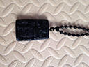 海清正堂黑曜石吊坠项链 金耀石关公项坠挂链男生守护神挂坠子 带证书 磨砂黑曜石全珠链款 实拍图
