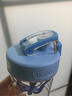 膳魔师（THERMOS）运动水杯Tritan摇摇杯健身水杯男女士时尚便携随手杯水杯TP4086 蓝色升级款(带杯带) 500ml 实拍图