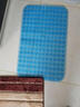 四季常备 浴室按摩地垫 防滑垫 卫生间淋浴房浴缸垫 多功能 吸盘式底 透明蓝色 50x80cm(推荐尺寸) 实拍图