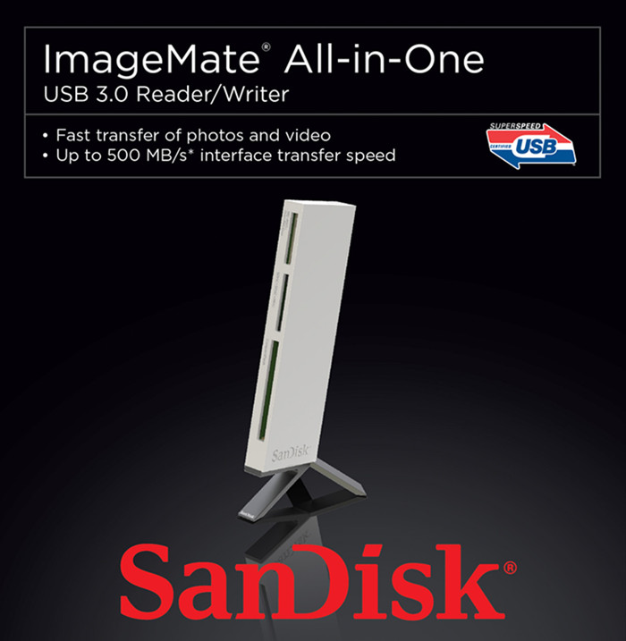 闪迪（SanDisk）USB 3.0 ImageMate All-in-One 多功能读卡器
