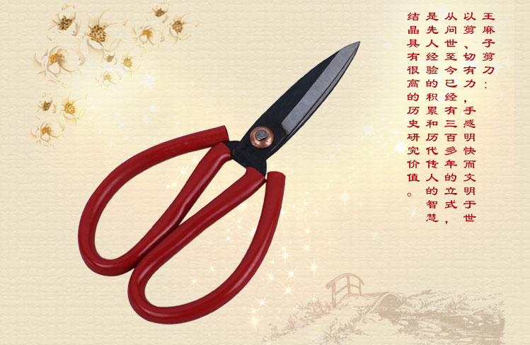
                                        
                                        王麻子 1号优套管柄 剪刀 家用厨房缝纫剪子 JA08-1                
