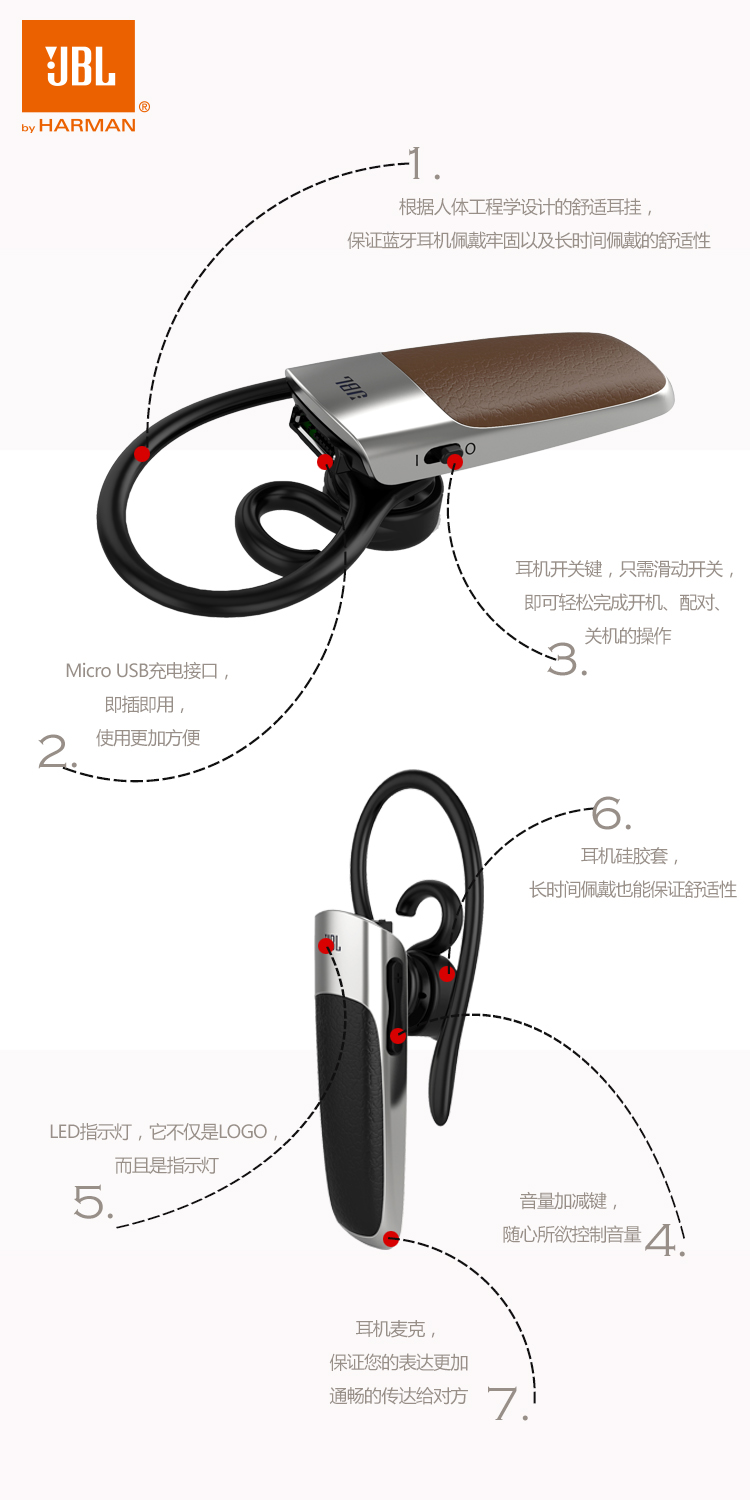 JBL J406BT 蓝牙耳机 黑色