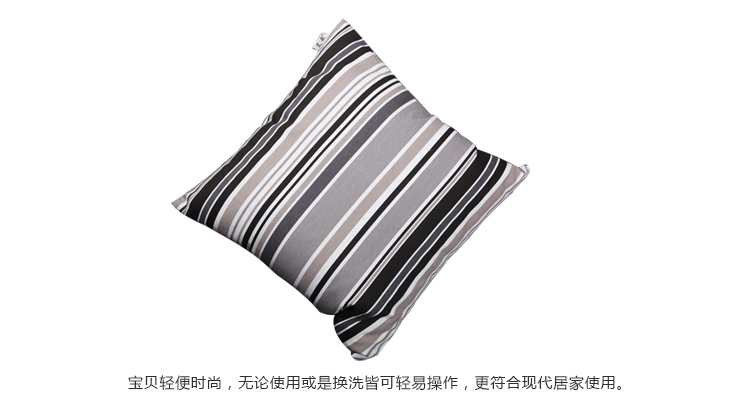 艾薇 床品家纺 粗布靠枕靠背腰垫办公抱枕套装含芯（惜日情怀2个） 