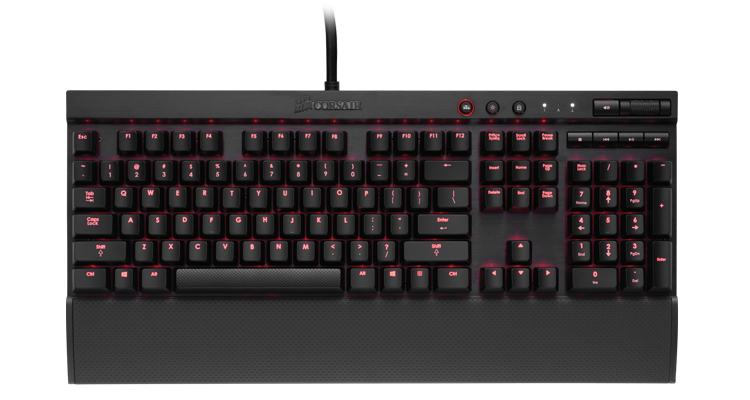 海盗船(corsair) vengeance系列 k70 机械游戏键盘 黑色(红轴)