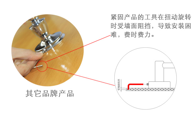 护家 斯柯不锈钢浴室挂件马桶刷架