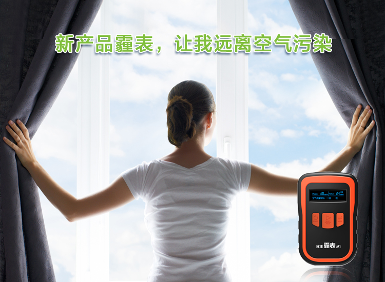 
                                        汉王（Hanvon） 霾表 M1 空气质量检测仪 PM2.5检测 雾霾检测仪                