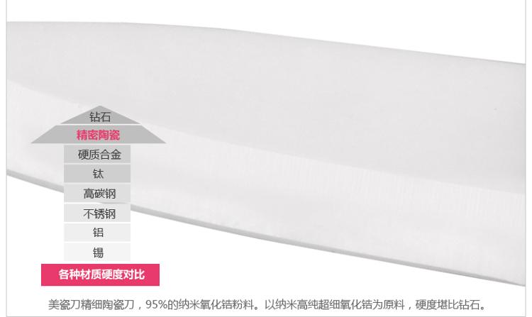 
                                        
                                                            美瓷（MYCERA）陶瓷刀家用切水果刀具套装 瓜果刀 削皮器 西瓜刀 小刀配水果叉TL02                