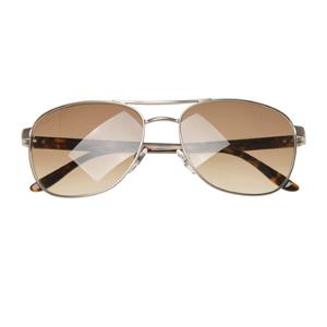 gucci 古驰 男款浅亚光枪色镜框茶色渐变镜片眼镜太阳镜gg 2220/s w09