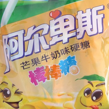 阿尔卑斯芒果牛奶味硬糖棒棒糖200g