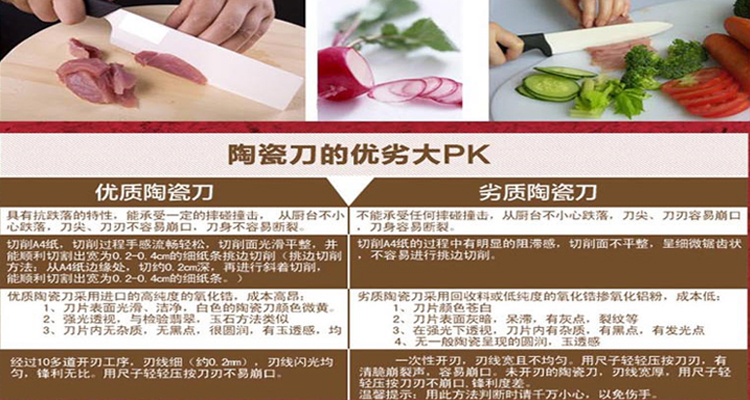 赛普瑞斯（CEFRUN） 陶瓷刀套组 3件套礼盒装 （6.5寸菜刀+4寸水果刀+去皮器）