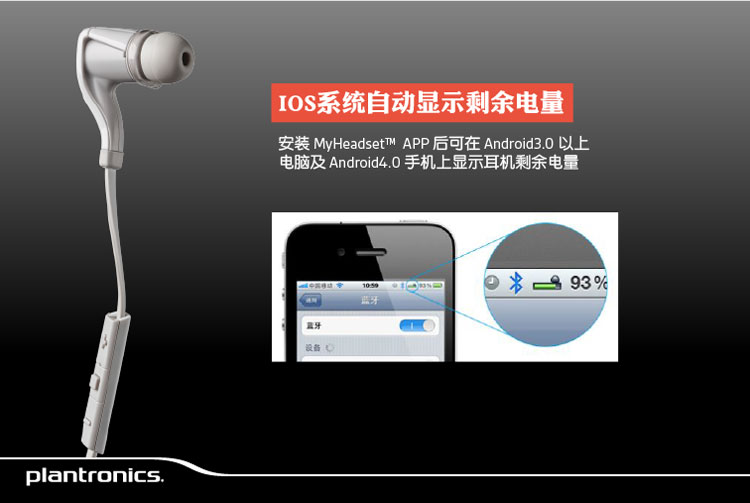 
                                缤特力 BackBeat GO 2 无线运动立体声蓝牙耳机 音乐耳机 通用型 入耳式 白色            