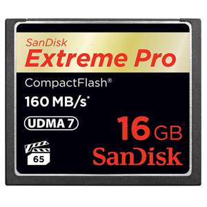 闪迪（SanDisk）至尊超极速CompactFlash存储卡 CF卡 16GB 1067X 读速160MB/s