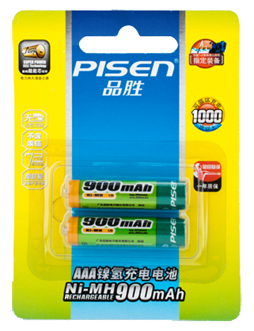 
                                                                                品胜 充电电池7号 七号AAA镍氢900mAh大容量                