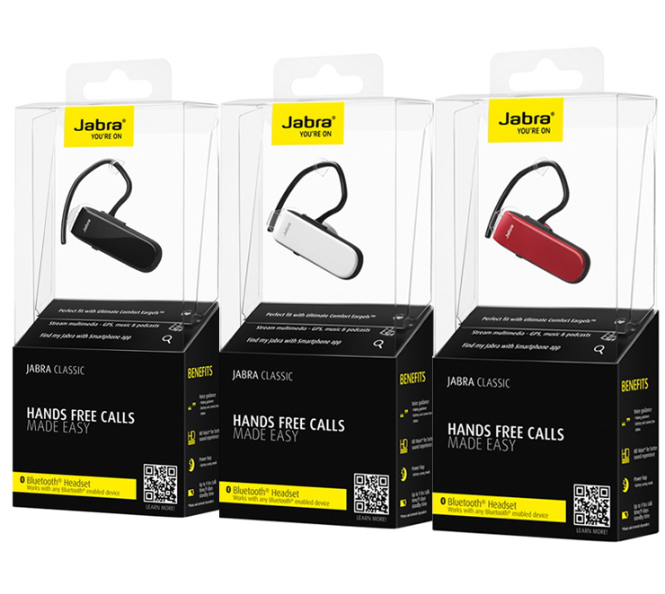 
                                        捷波朗（Jabra）Classic/新易行 商务无线手机蓝牙耳机 白色                