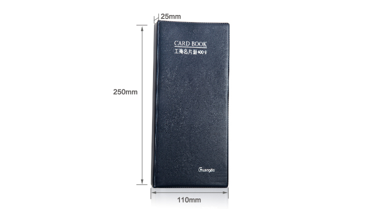 
                                        广博(GuangBo)400卡硬质工商名片册/办公用品 颜色随机WJ6470                