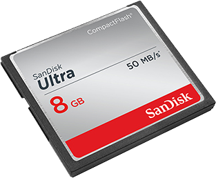 
                                        闪迪（SanDisk）8GB 读速50MB/s 至尊极速CompactFlash存储卡 CF卡                