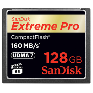 闪迪（SanDisk）至尊超极速CompactFlash存储卡 CF卡 128GB 1067X 读速160MB/s