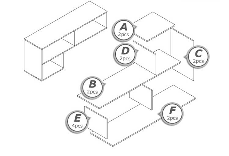 伸缩电视柜安装示意图图片