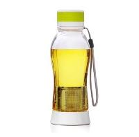 heisou 随手塑料水杯580ml 创意升级 运动防漏旅行带过滤内胆可泡花草茶 浅绿色 GE37B
