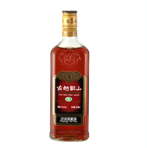 古越龙山库藏金五年花雕酒500ml*12瓶