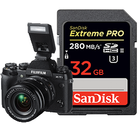 
                                        闪迪（SanDisk）32GB 读速280MB/s 至尊超极速SDHC UHS-II存储卡 V30 U3 Class10 SD卡                