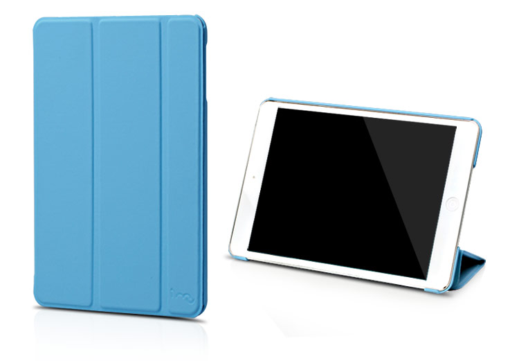 幻响（i-mu） 果缤纷 iPad air保护套 适用苹果 聚氨酯smart case 智能休眠唤醒 三折支架式 送贴膜 蓝色