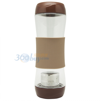 
                                        乐扣乐扣(LOCK&LOCK) PC运动茶杯便携式水杯塑料密封防漏水壶HLC820TBG(570ml)咖啡色                