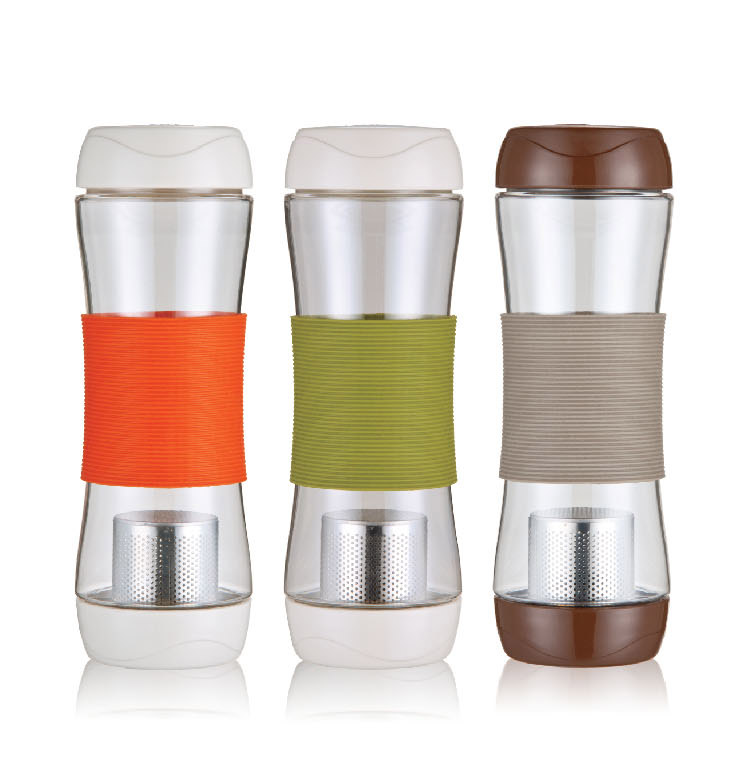
                                        乐扣乐扣(LOCK&LOCK) PC运动茶杯便携式水杯塑料密封防漏水壶HLC820TBG(570ml)咖啡色                