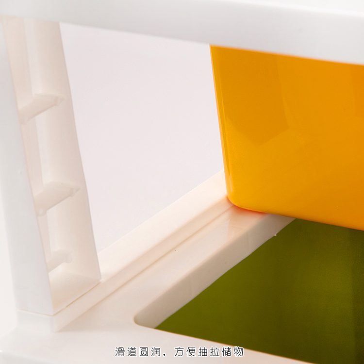 
                                        禧天龙Citylong 塑料收纳柜储物柜抽屉式儿童衣物整理柜 四层彩色42L 0227                