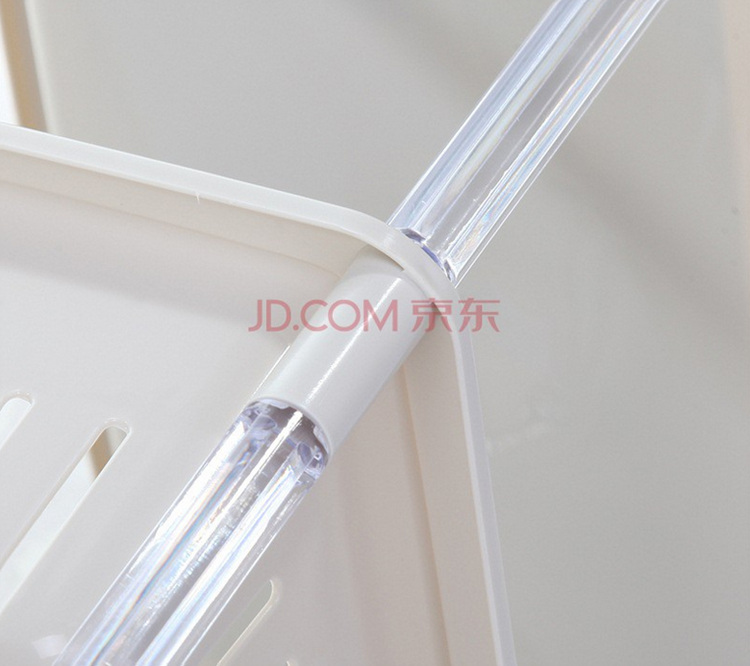 建浩 豪华厨房四层带板置物架 JH-0724 灰白