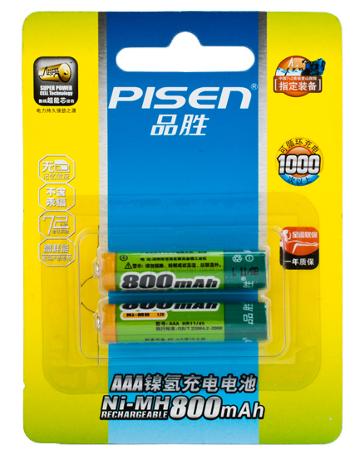 
                                                                                品胜 充电电池7号 七号AAA镍氢800mAh大容量                