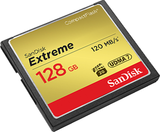 闪迪sandisk 128gb 800x 至尊极速cf存储卡 读速120mb s 128g