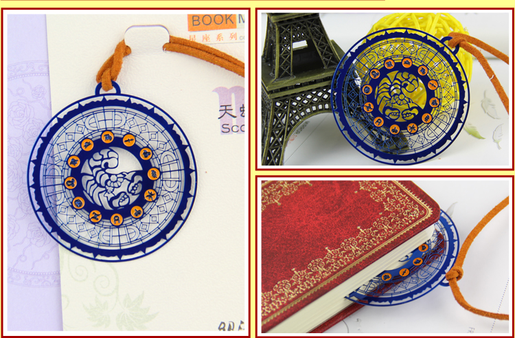 绍泽文化(shaoze culture) 创意金属书签星座系列-天蝎座 卡片信封