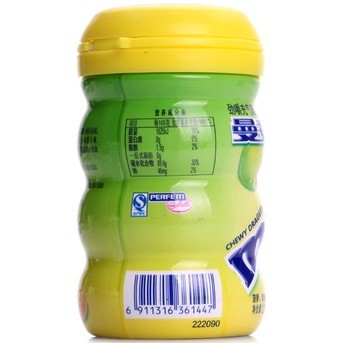 曼妥思劲嚼充气糖酸溜水果120g