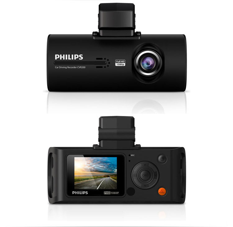 飞利浦（PHILIPS）CVR200行车记录仪 全高清1080P 金属质感mini时尚 