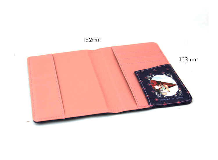 买芬尚 qt2435 皮革质地旅行护照夹/卡包 a款紫色