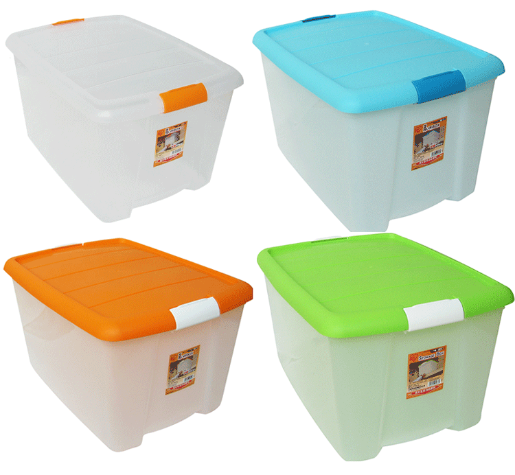爱丽思IRIS 环保塑料整理收纳箱TB-54D 透明 50L