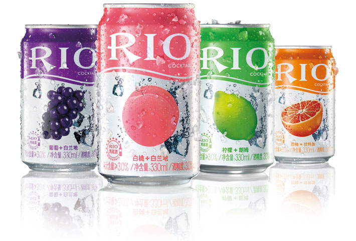 rio 锐澳pk冰锐 罐装青柠味 鸡尾酒 朗姆酒 预调酒 果酒 洋酒 330ml*8