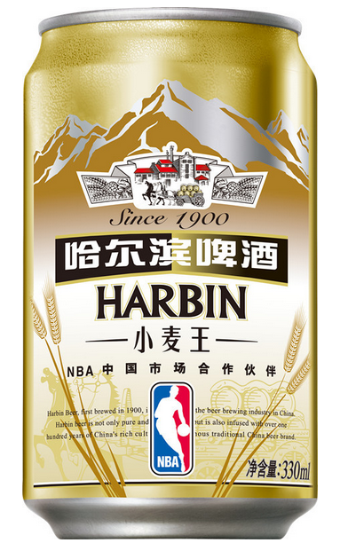 哈爾濱(harbin) 小麥王啤酒 330ml*24聽