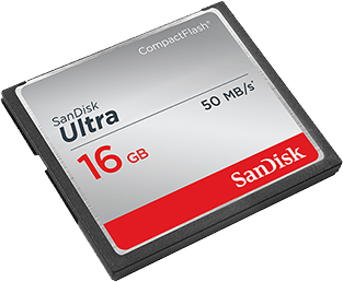 
                                        闪迪（SanDisk）至尊高速CompactFlash存储卡 CF卡 16GB 333X 读速50MB/s                