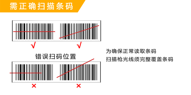 
                                                                                浩顺（Hysoon）有线 一维激光扫描枪 商超快递医院仓库  商品条码扫描S53                