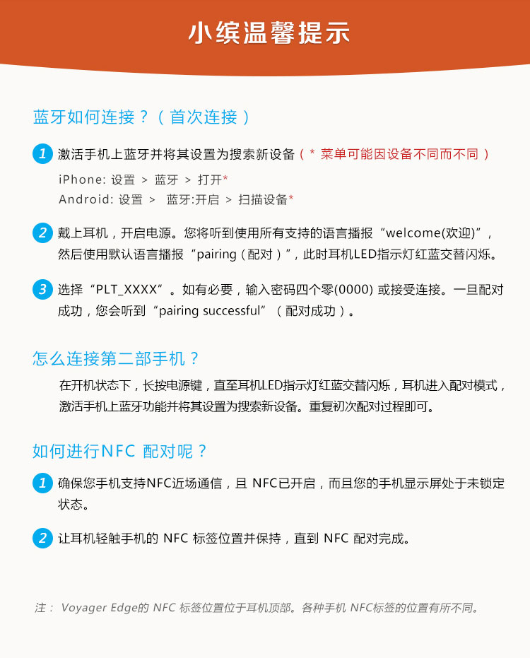 
                                        缤特力（Plantronics）刀锋  Voyager Edge 商务单耳蓝牙耳机 通用型 入耳式 碳晶黑色（含充电盒）                