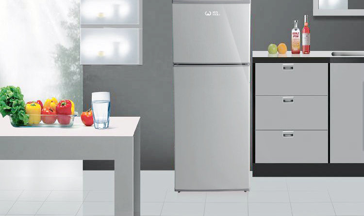 威力(weili) bcd-118m1 拉丝银 118升 双开门冰箱