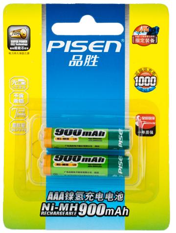 
                                                                                品胜 充电电池7号 七号AAA镍氢900mAh大容量                