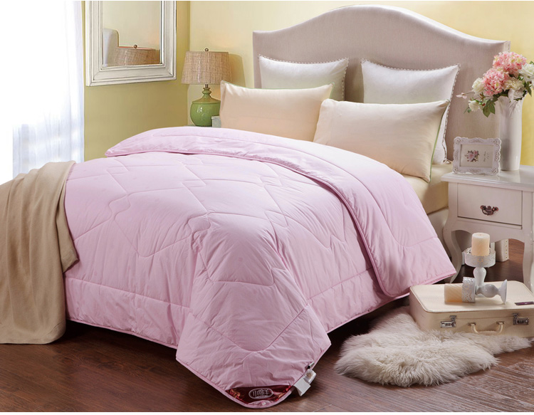 小绵羊sheep 床品家纺被芯 纯臻经典纯羊毛单人冬被子 100%羊毛 粉