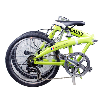 renault 雷诺 2013款 城市休闲车折叠自行车 r207 叶脉绿 20寸